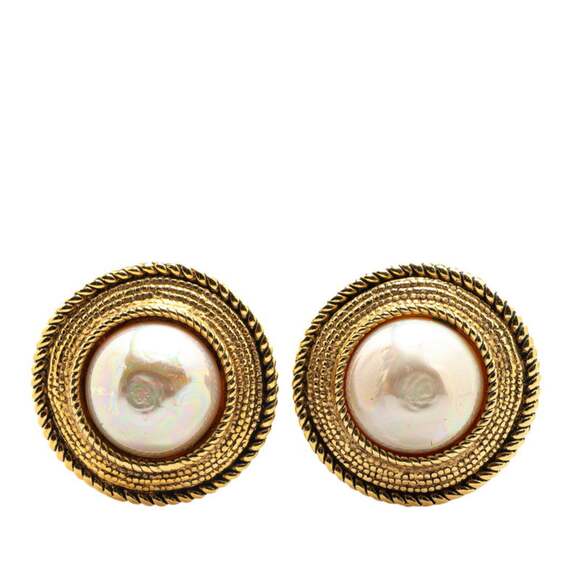 Chanel Clip-On Earrings Pearl #209330C50B